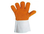 Glove of leather anti heat