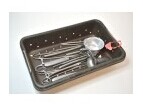 TRAY WITH CANDLES AND GYNECO CURETTES